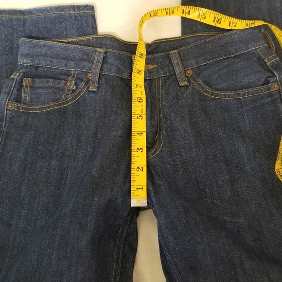 Levi's Men's Slim Cotton Jeans - Dark Blue Size 30 - Picture 5 of 15